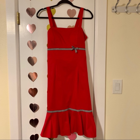 Summer Ruffle Red Dress - Picture 5 of 5